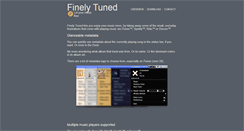 Desktop Screenshot of finelytunedapp.com